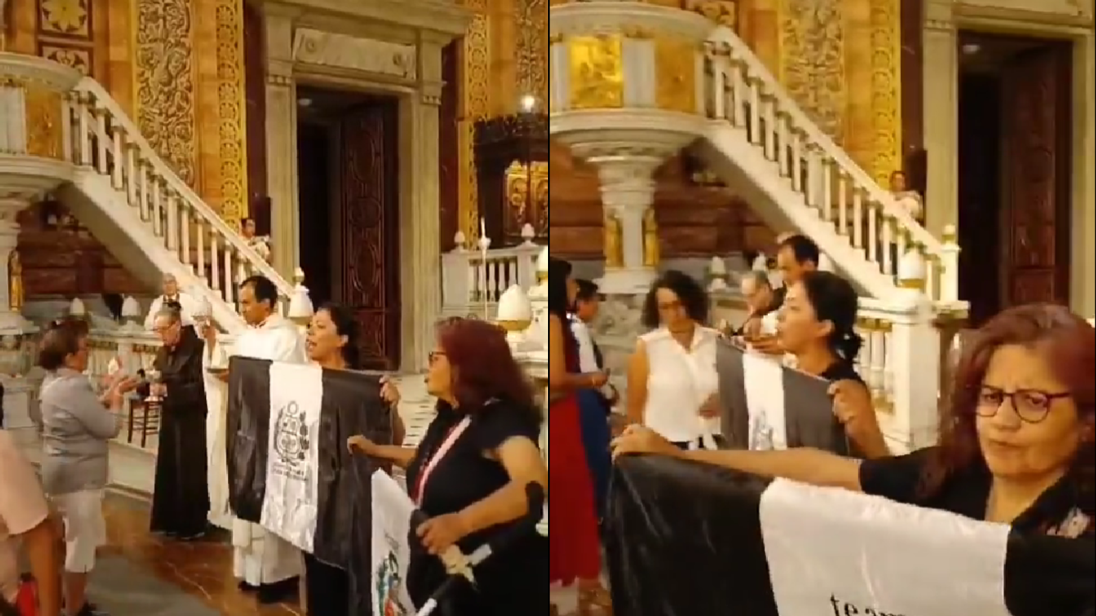 Grupo peruano izquierdista boicotea una misa organizada por la embajada de Perú en Madrid