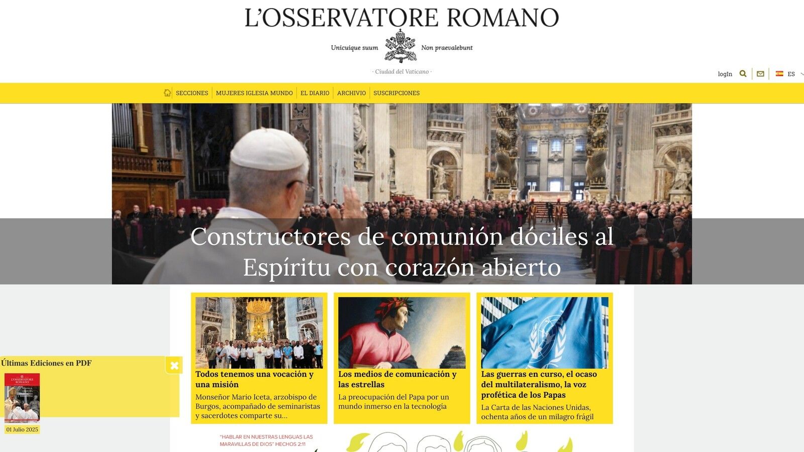El embajador israelí acusa de antisemitismo al diario vaticano L'Osservatore Romano