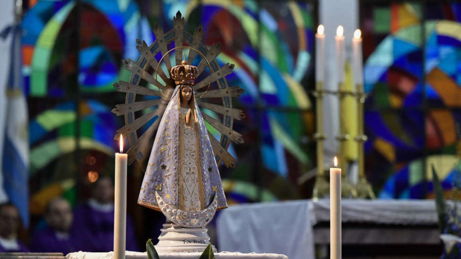 Inauguran un mosaico de la Virgen de Luján en los Jardines Vaticanos