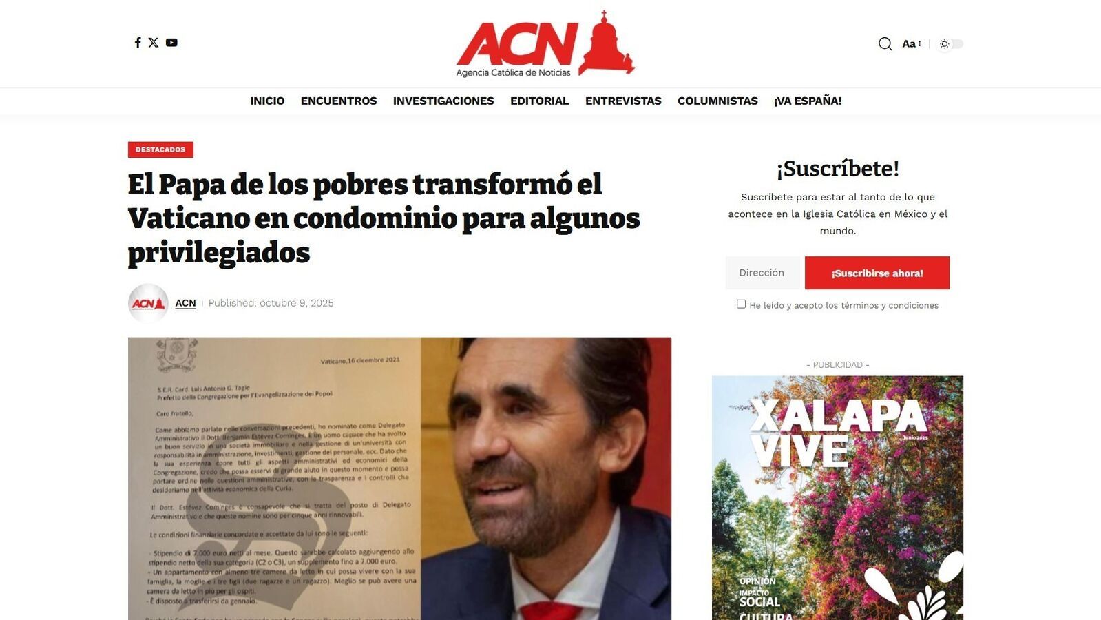 El Papa Francisco convertido en “constructor inmobiliario” del Vaticano, denuncia un cardenal