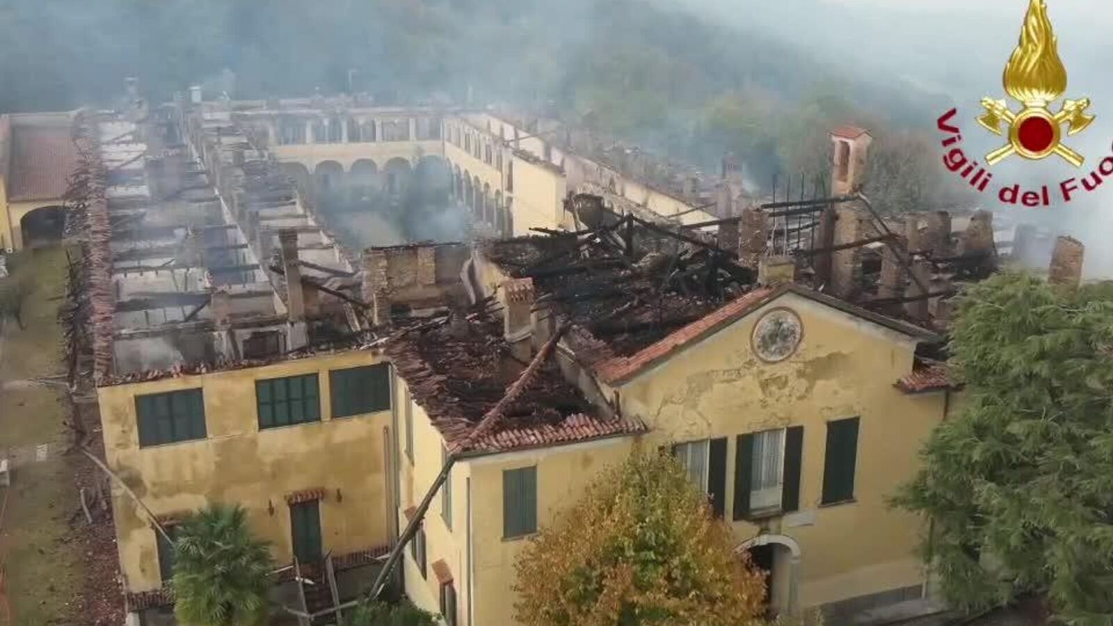Un incendio destruye el Monasterio de Bernaga, lugar emblemático de San Carlo Acutis