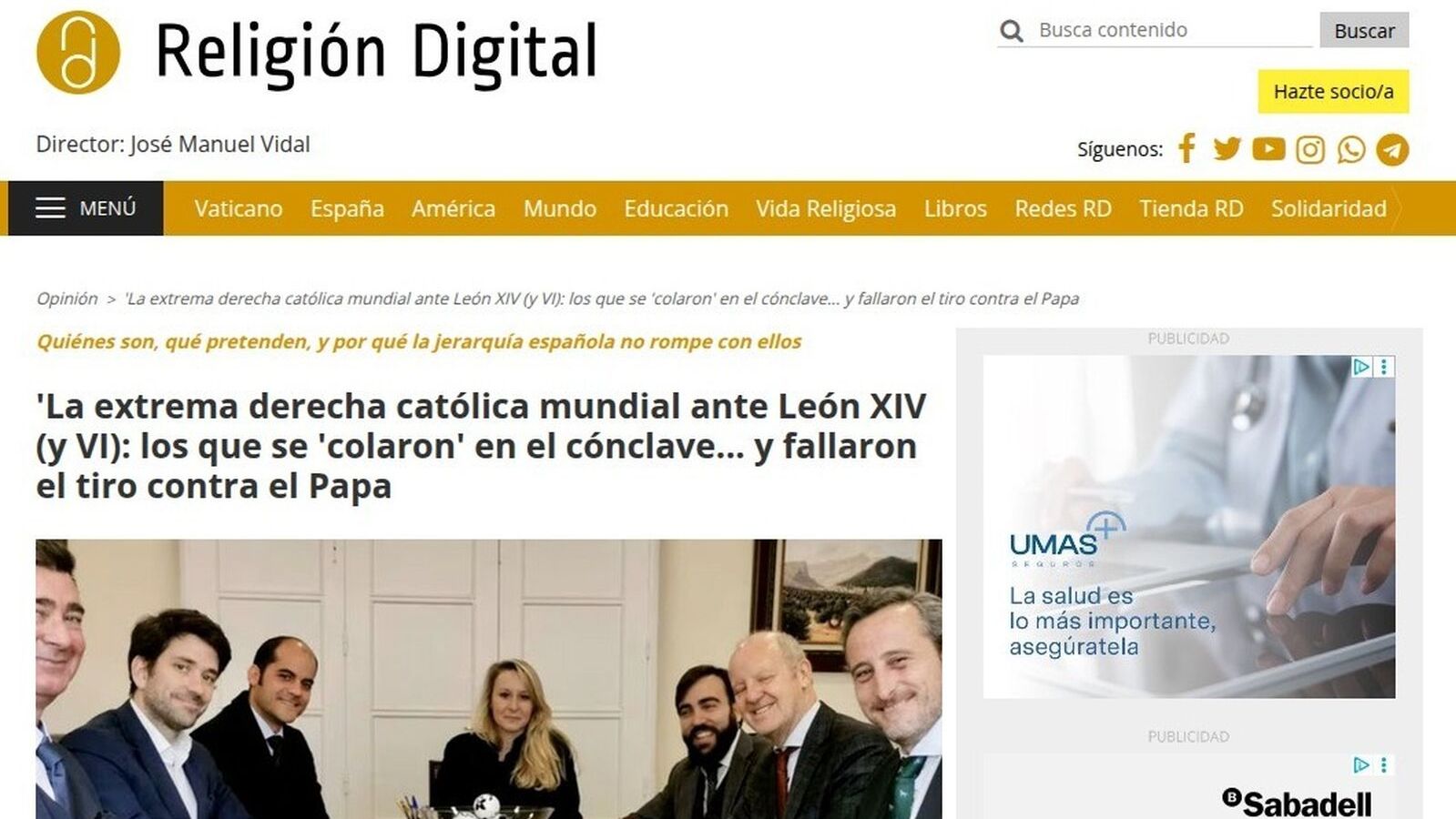 La extrema derecha cultural maniobró sin éxito contra la elección de León XIV