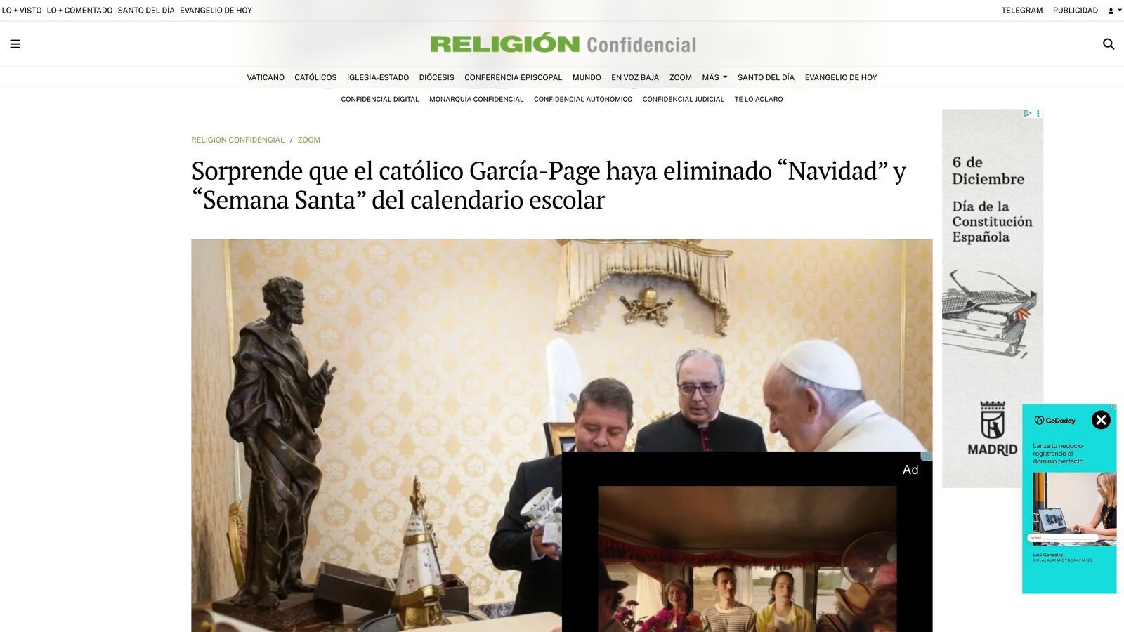 Castilla-La Mancha elimina “la Navidad” y “la Semana Santa” del calendario escolar