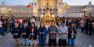 cadena-de-rosarios-por-la-visita-del-papa-leon-xiv-a-espana