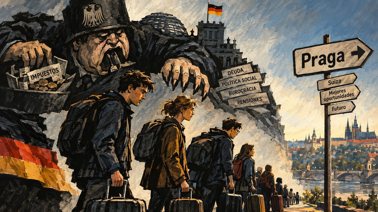El drama de la emigración europea