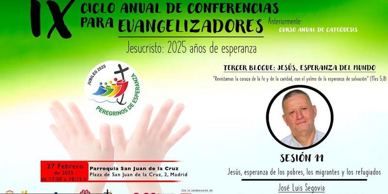 Charla del Vicario Pastoral de Madrid sobre Jesús como esperanza para los pobres y los migrantes
