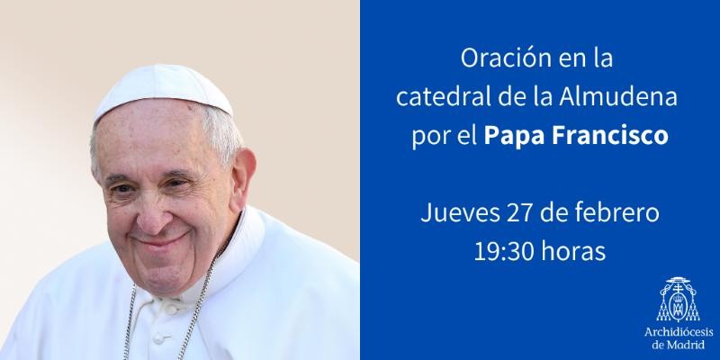 Oración por la salud del Papa Francisco: la Archidiócesis de Madrid convoca a los fieles y prepara un libro de dibujos