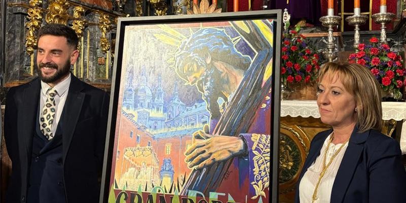 El cartel de Semana Santa de la Hermandad del Gran Poder y la Macarena de Madrid: Obra de Pablo Cortés del Pueblo
