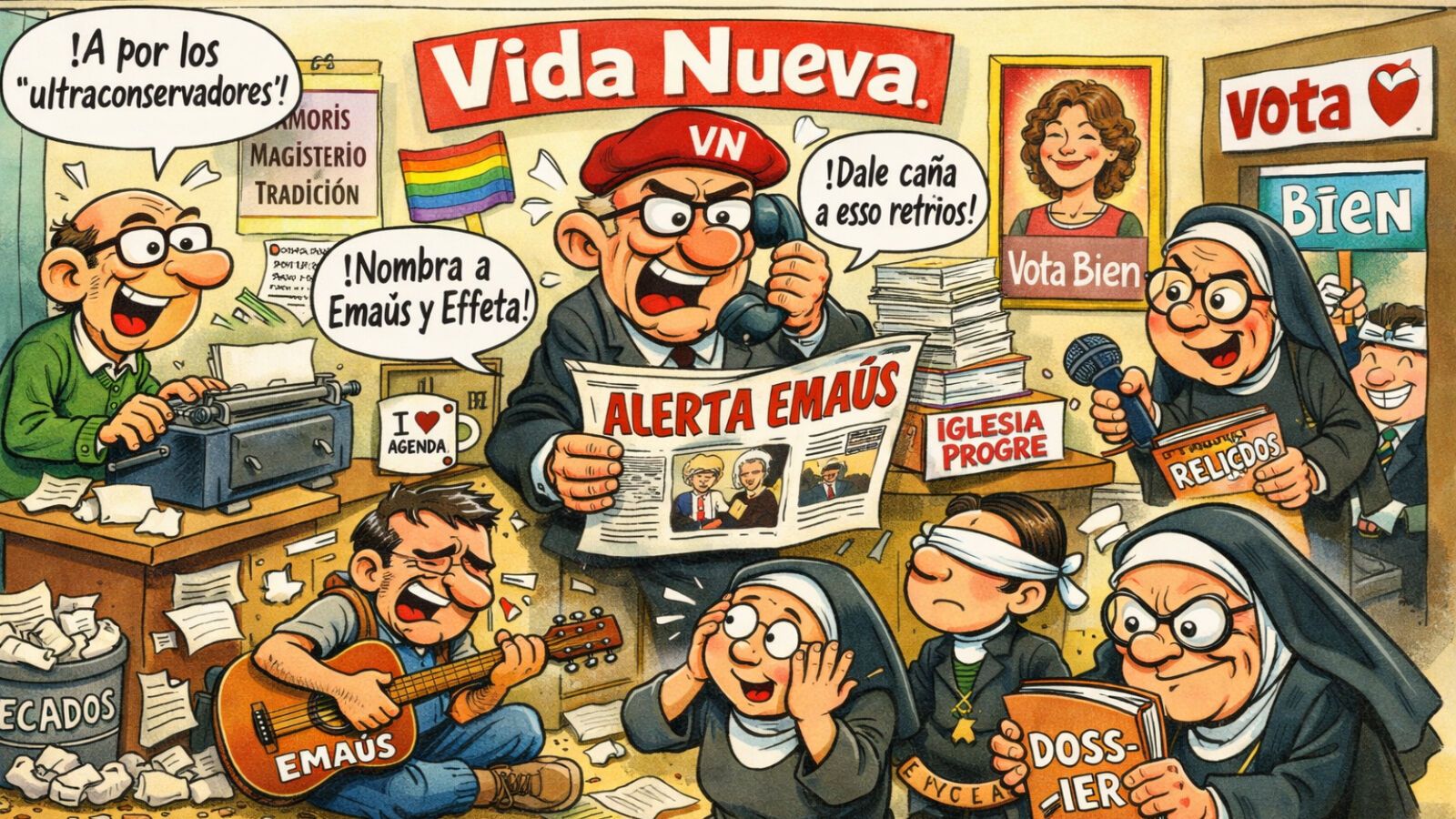 Vida Nueva, o cómo disfrazar de discernimiento lo que huele a manía