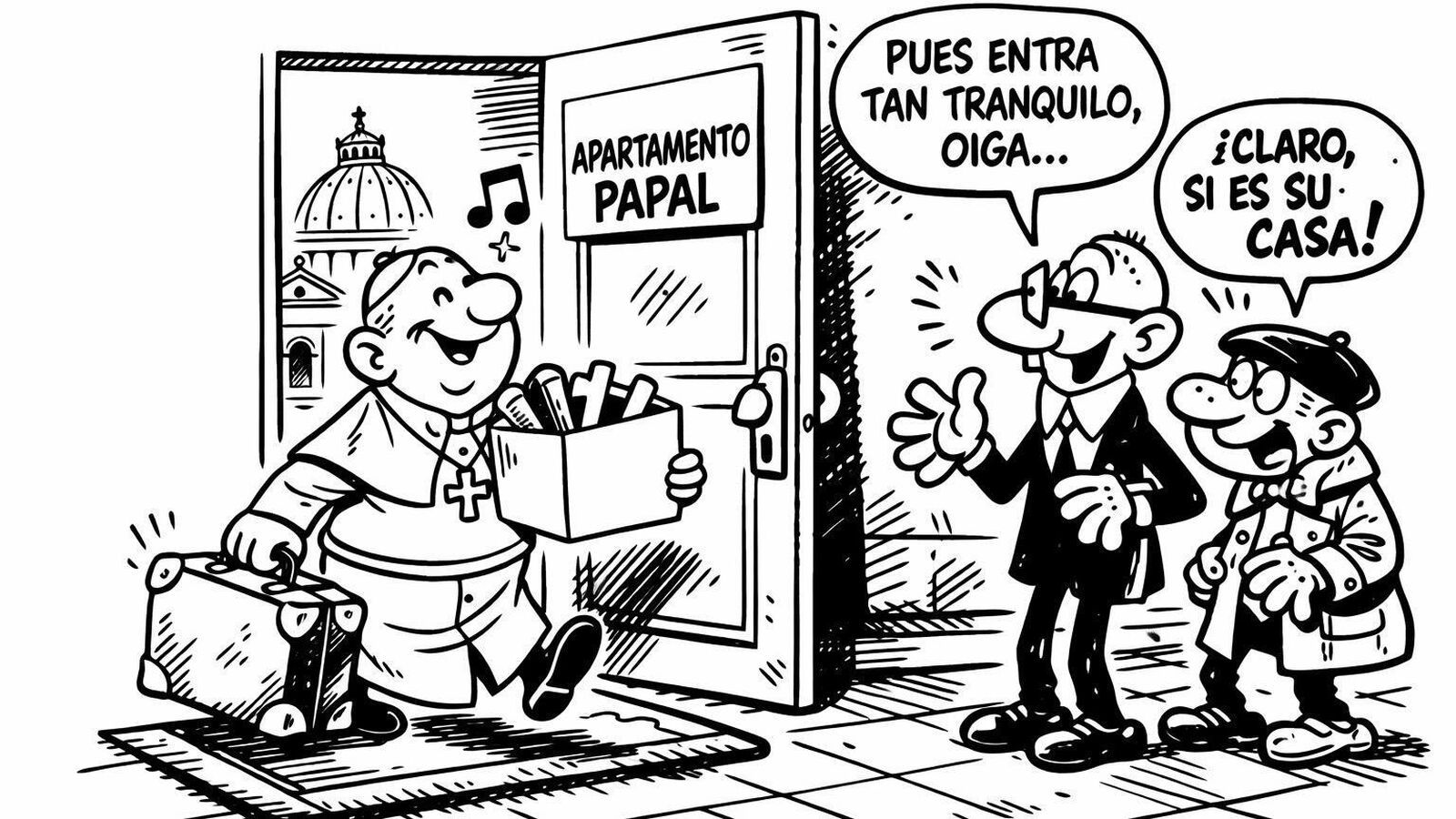 El Papa en su casa