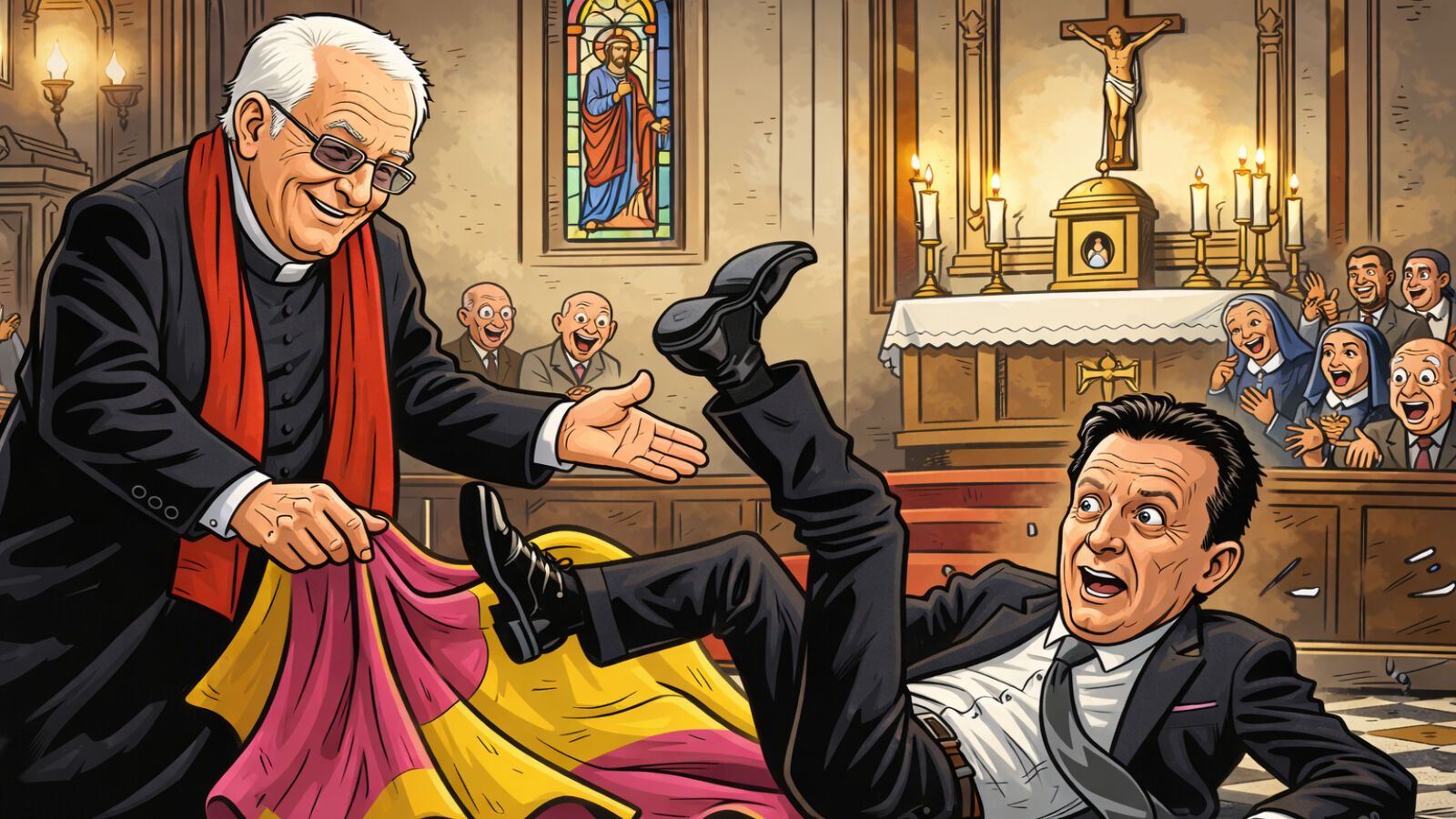 Cuando el templo se alquila al esperpento