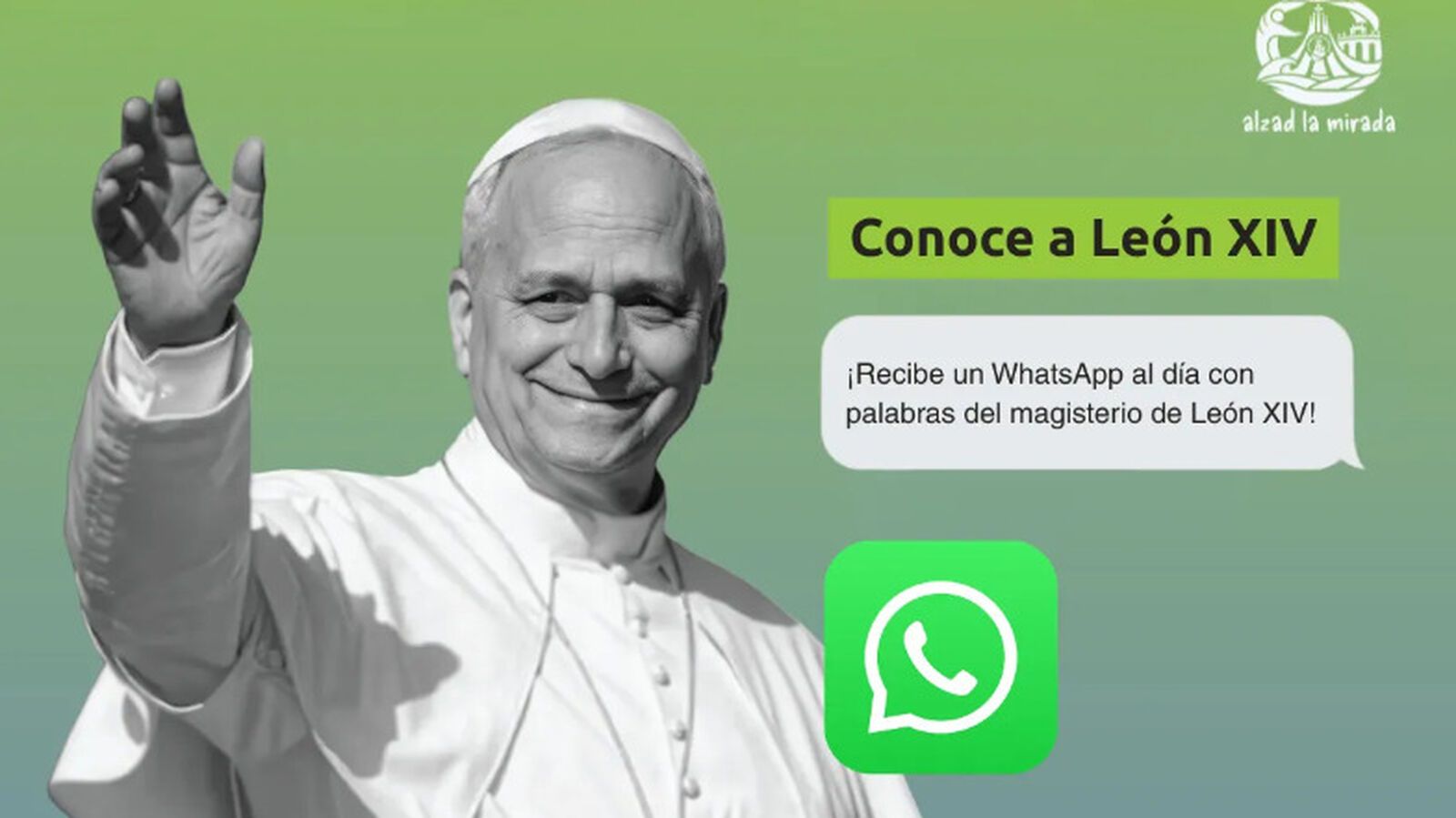Nace “Conoce a León”, el canal de WhatsApp para recibir cada día palabras del Papa ante su visita a España
