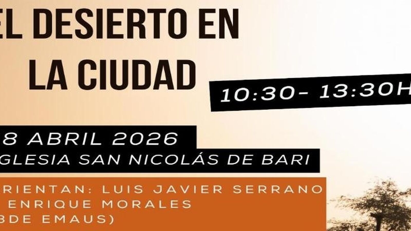 La parroquia de San Nicolás de Bari acoge el espacio de oración "El Desierto en la ciudad"