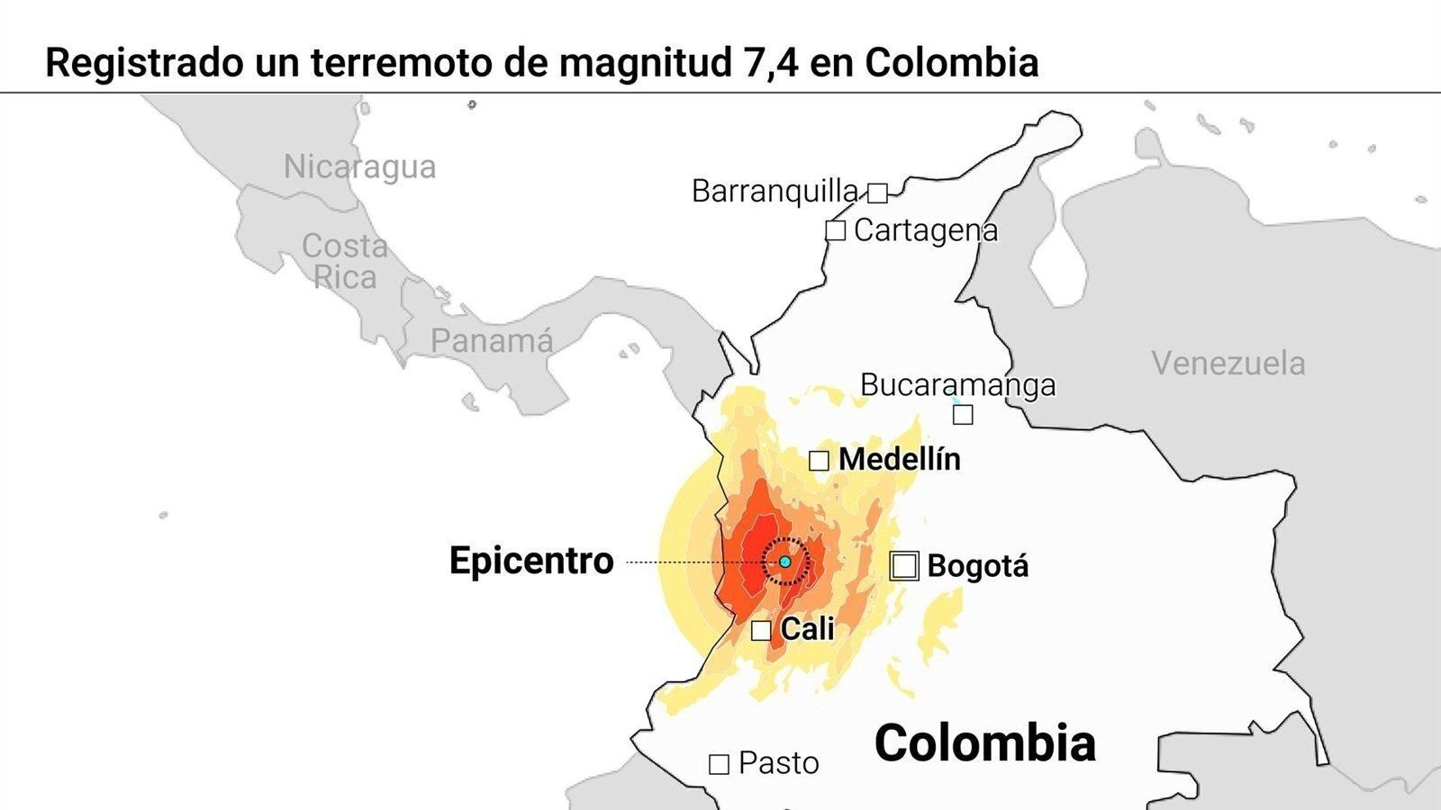 Un terremoto en Colombia daña la emblemática Catedral de Manizales