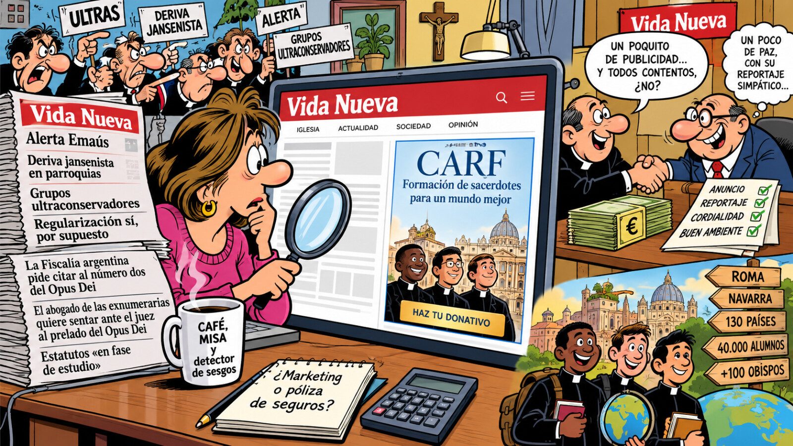El CARF en Vida Nueva, o cómo pagar peaje en casa del que te apedrea