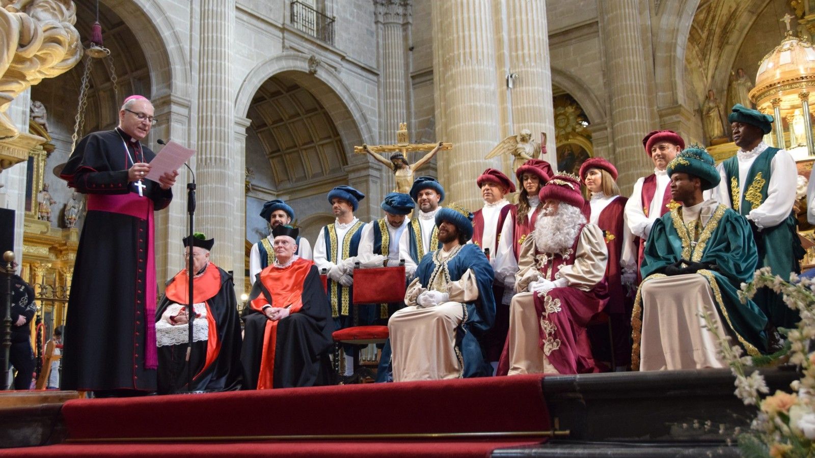 Los Reyes Magos visitan la catedral de Jaén 