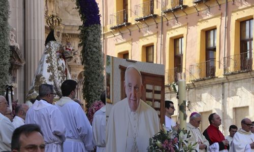 Murcia celebra la Misa Huertana en honor al Papa Francisco y a la Virgen de la Fuensanta