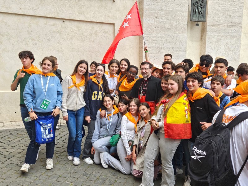 Los jóvenes católicos de Madrid viven una intensa espiritualidad en el Jubileo en Roma