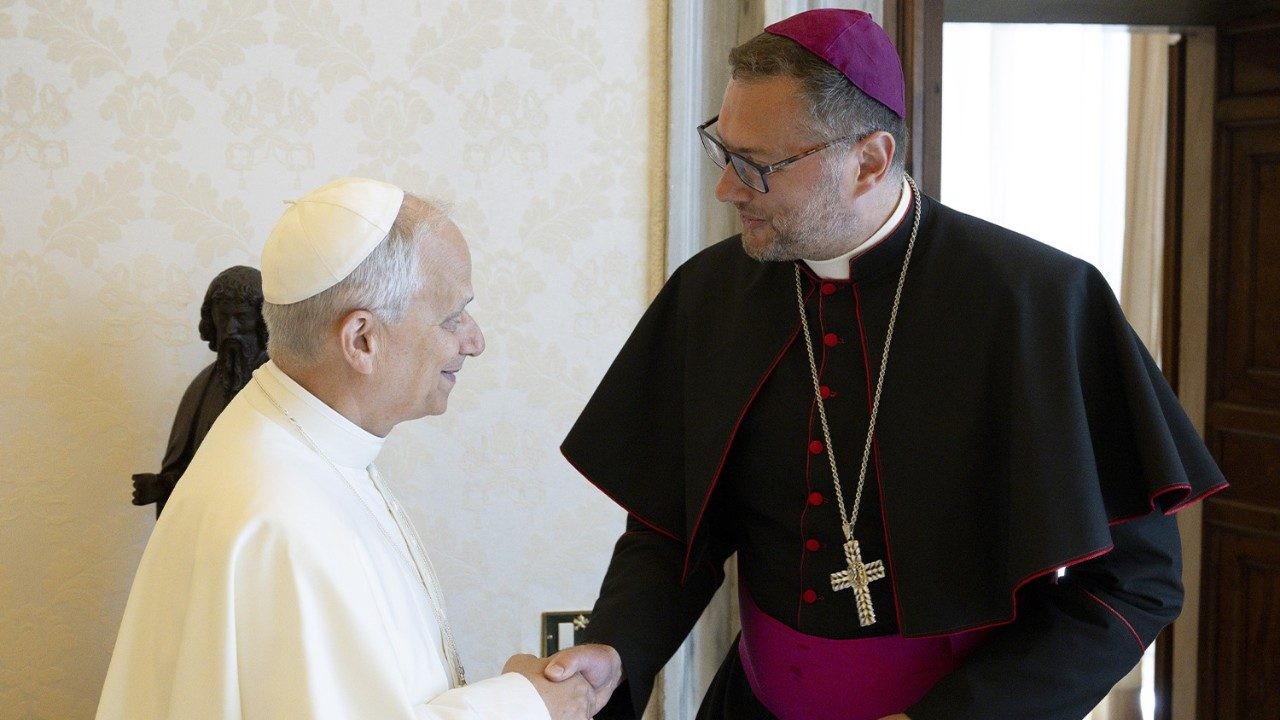 El Papa León XIV recibe al nuncio apostólico de Ucrania en el Vaticano