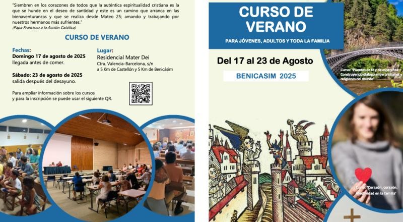 La Acción Católica de Madrid organiza un curso de verano en Benicasim para 2025