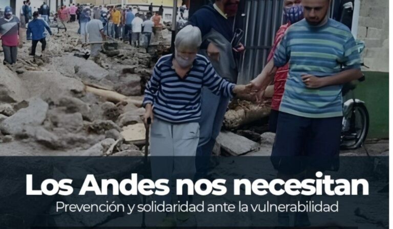 Cáritas Venezuela moviliza ayuda ante las lluvias en la región andina