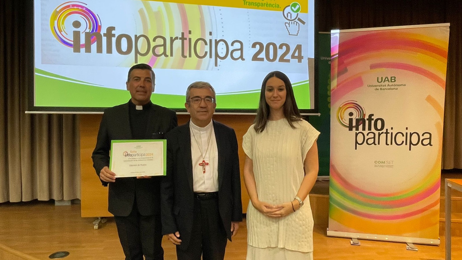 La Diócesis de Huelva recibe el Sello Infoparticipa por su transparencia

