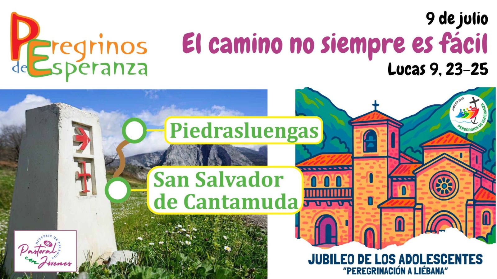 Jóvenes peregrinan por el Camino Lebaniego Castellano hacia Liébana en el Jubileo

