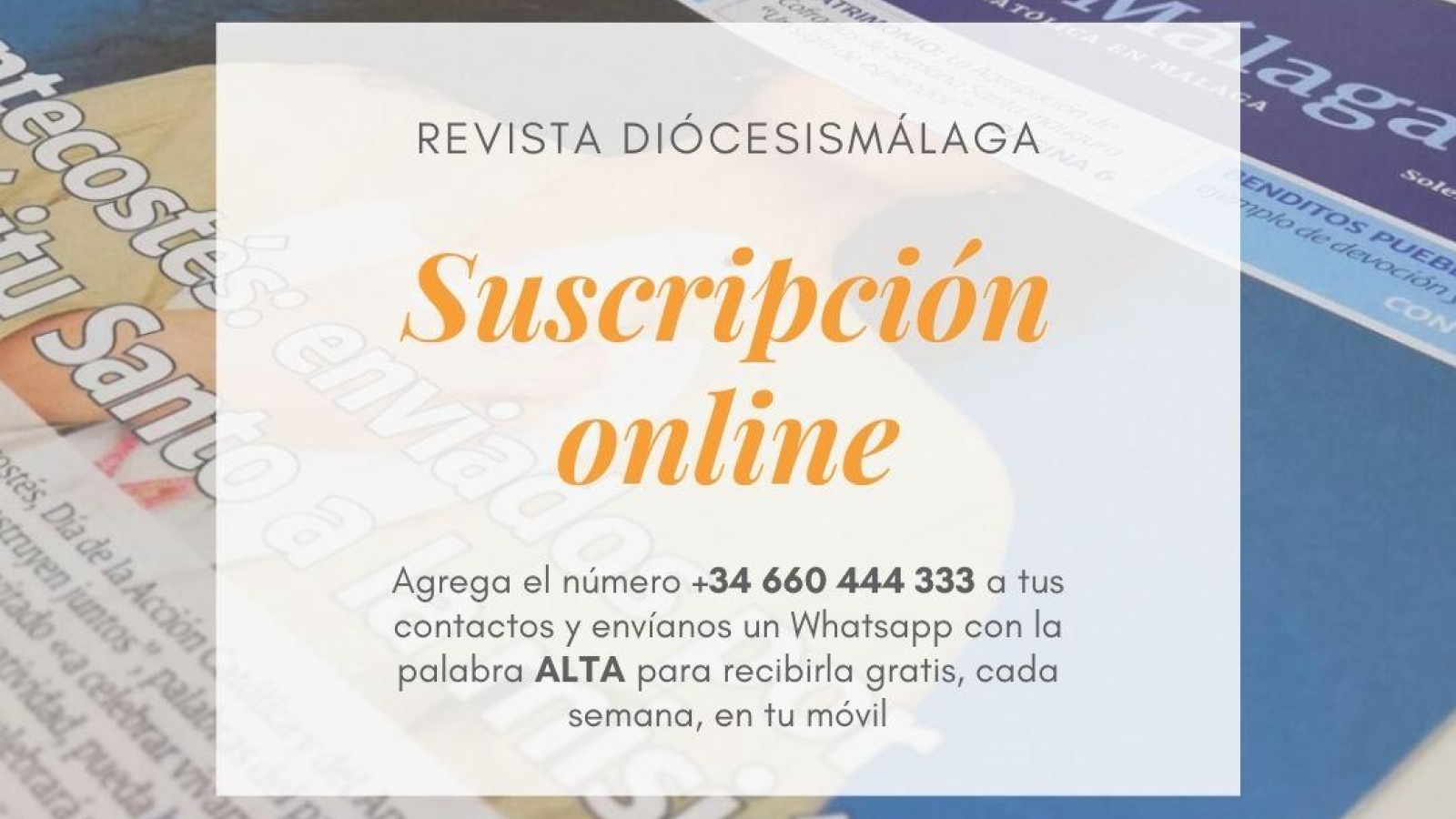 La Diócesis de Málaga lanza servicio gratuito de información por móvil

