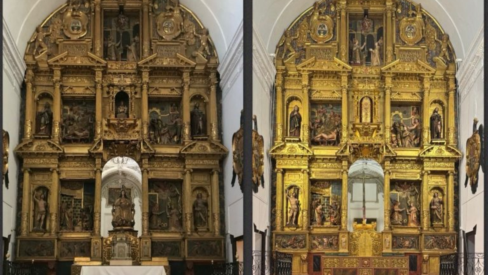Restauran el retablo mayor de la iglesia de la Merced en Écija

