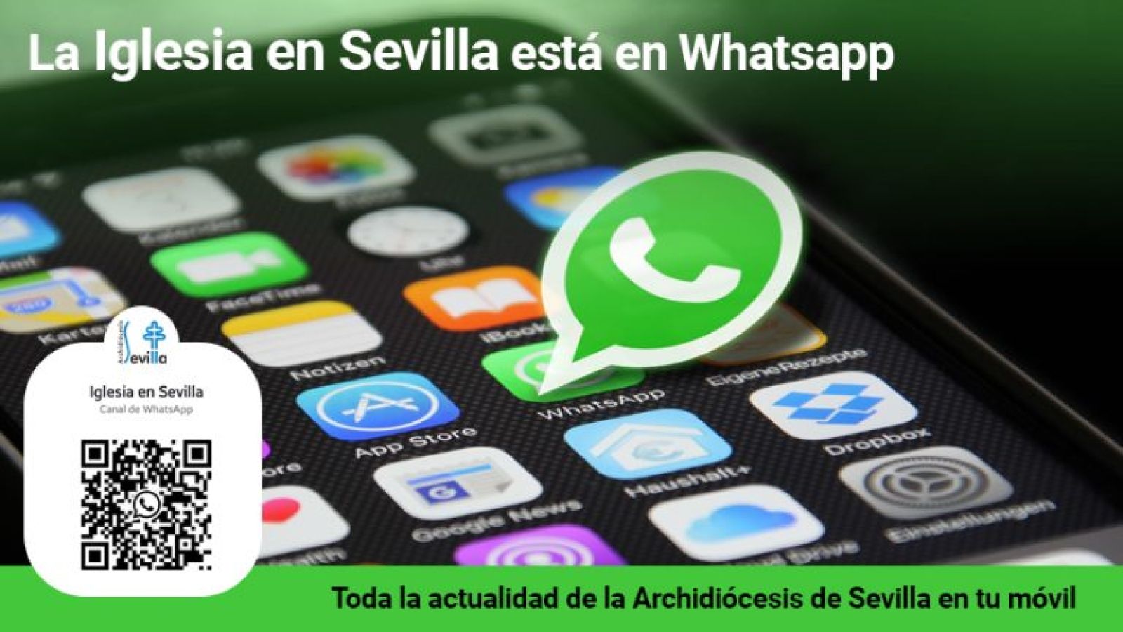 La Archidiócesis de Sevilla lanza un canal de WhatsApp para informar a los fieles