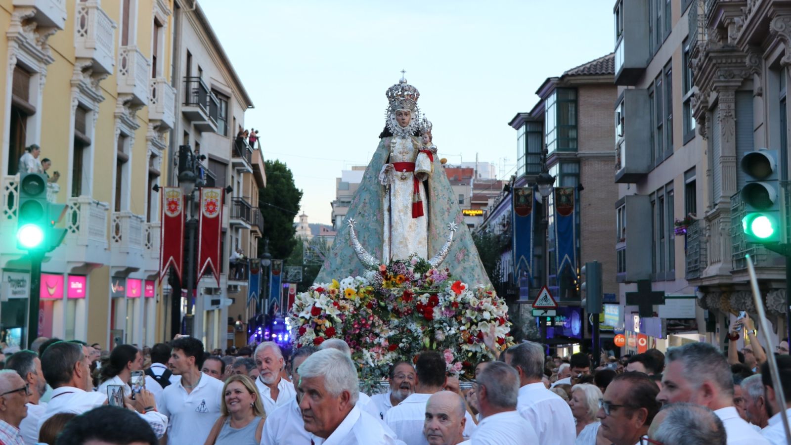 Murcia celebra el traslado de la Virgen de la Fuensanta a la Catedral