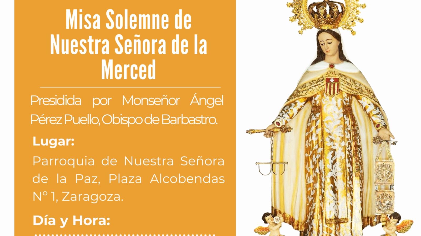 Zaragoza honra a Nuestra Señora de la Merced con actos penitenciales