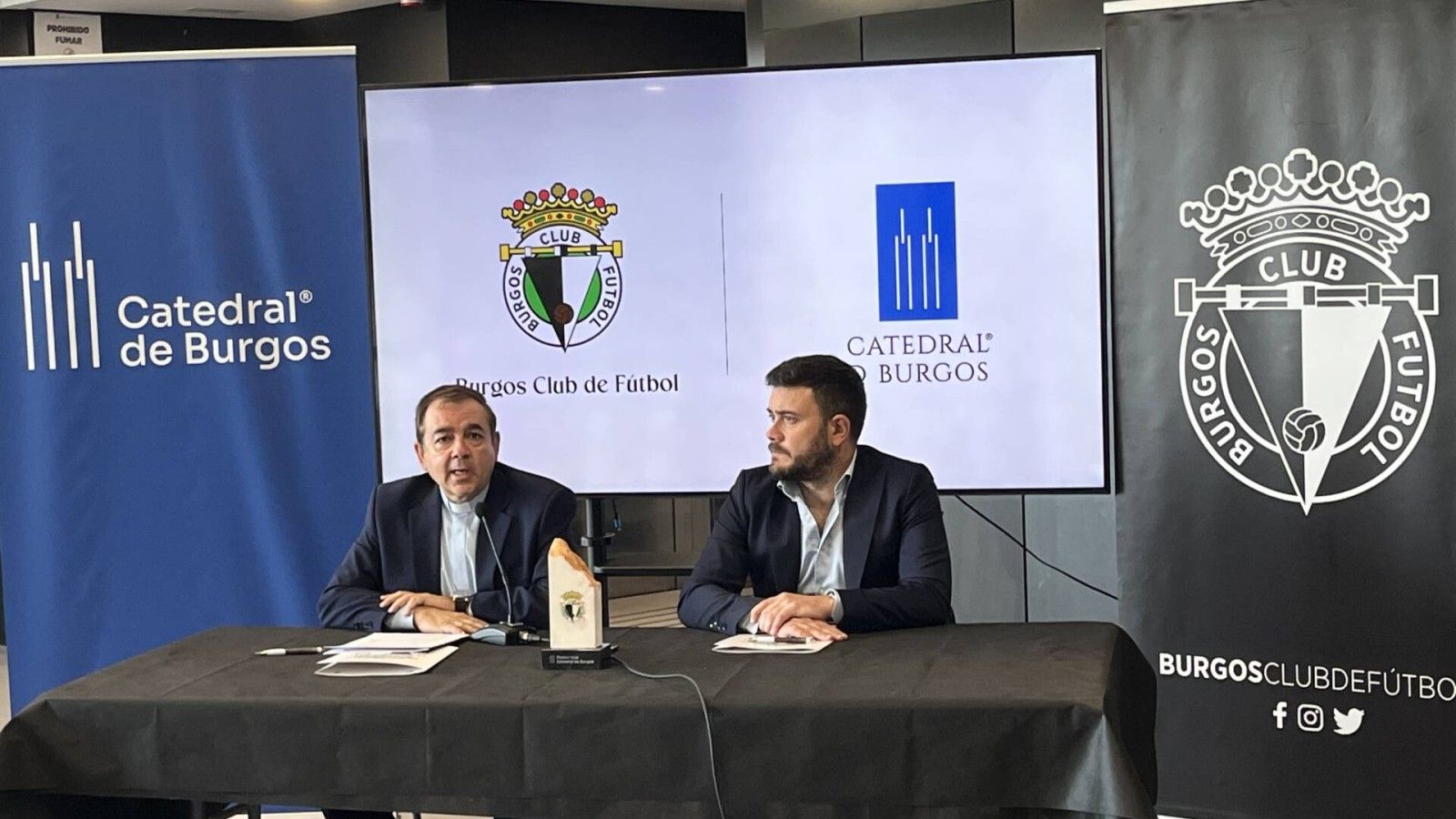 El Burgos CF establece un convenio de mecenazgo con la Catedral de Burgos