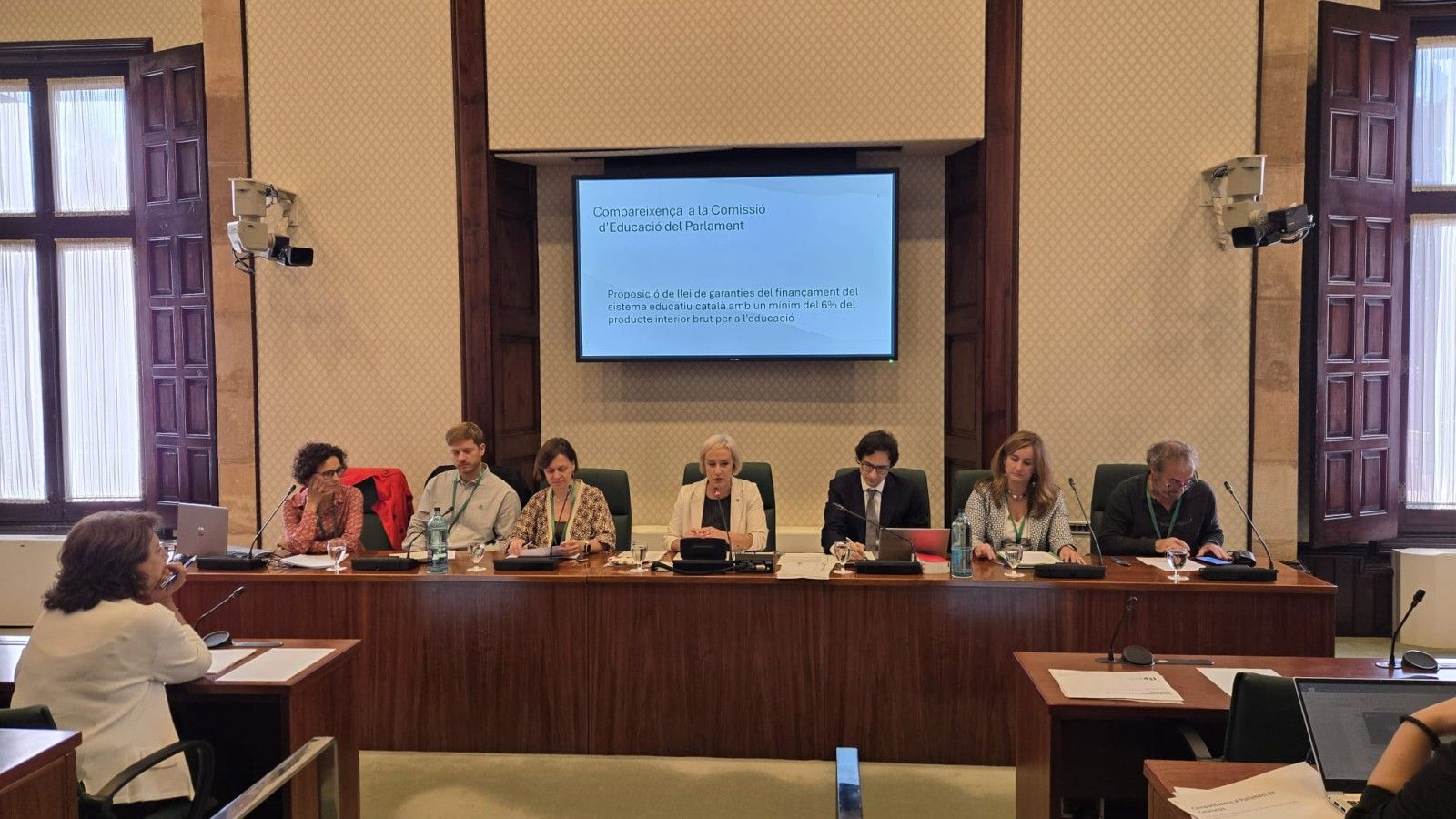 La escuela concertada reclama financiación en el Parlamento de Cataluña