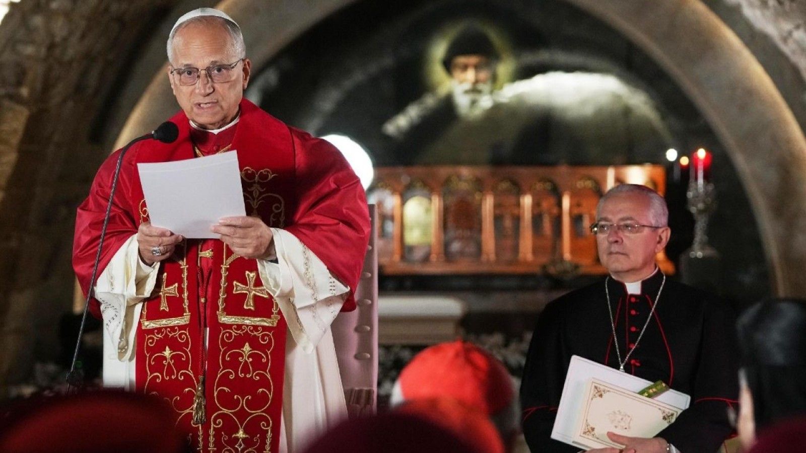 El Papa León XIV visita el monasterio de Annaya en el Líbano