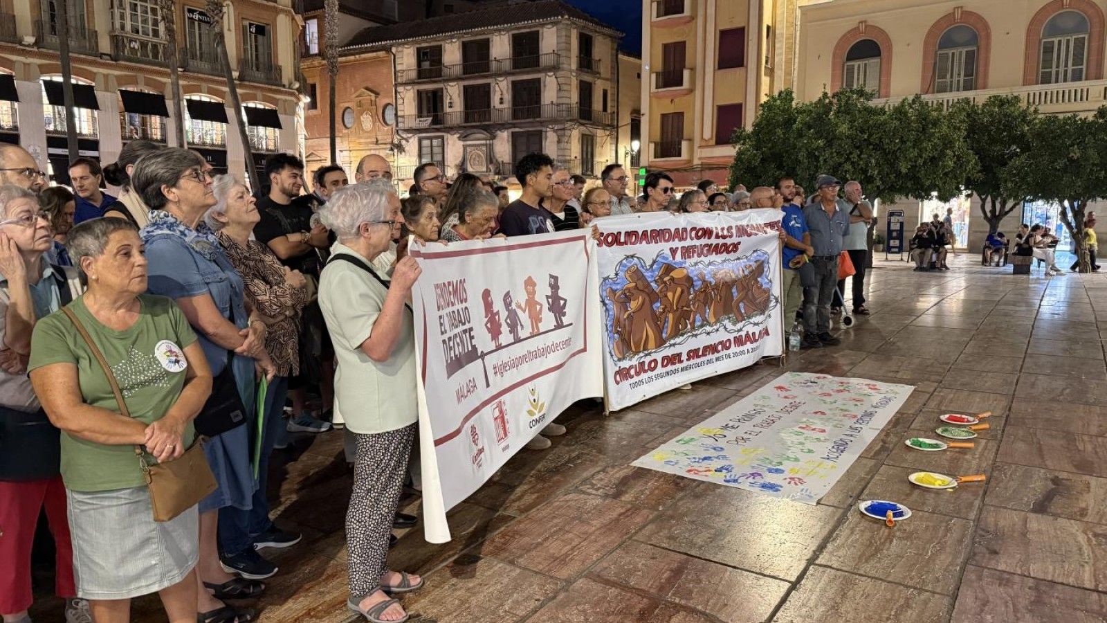 La Delegación Diocesana de Málaga suspende el Círculo de Silencio por el clima
