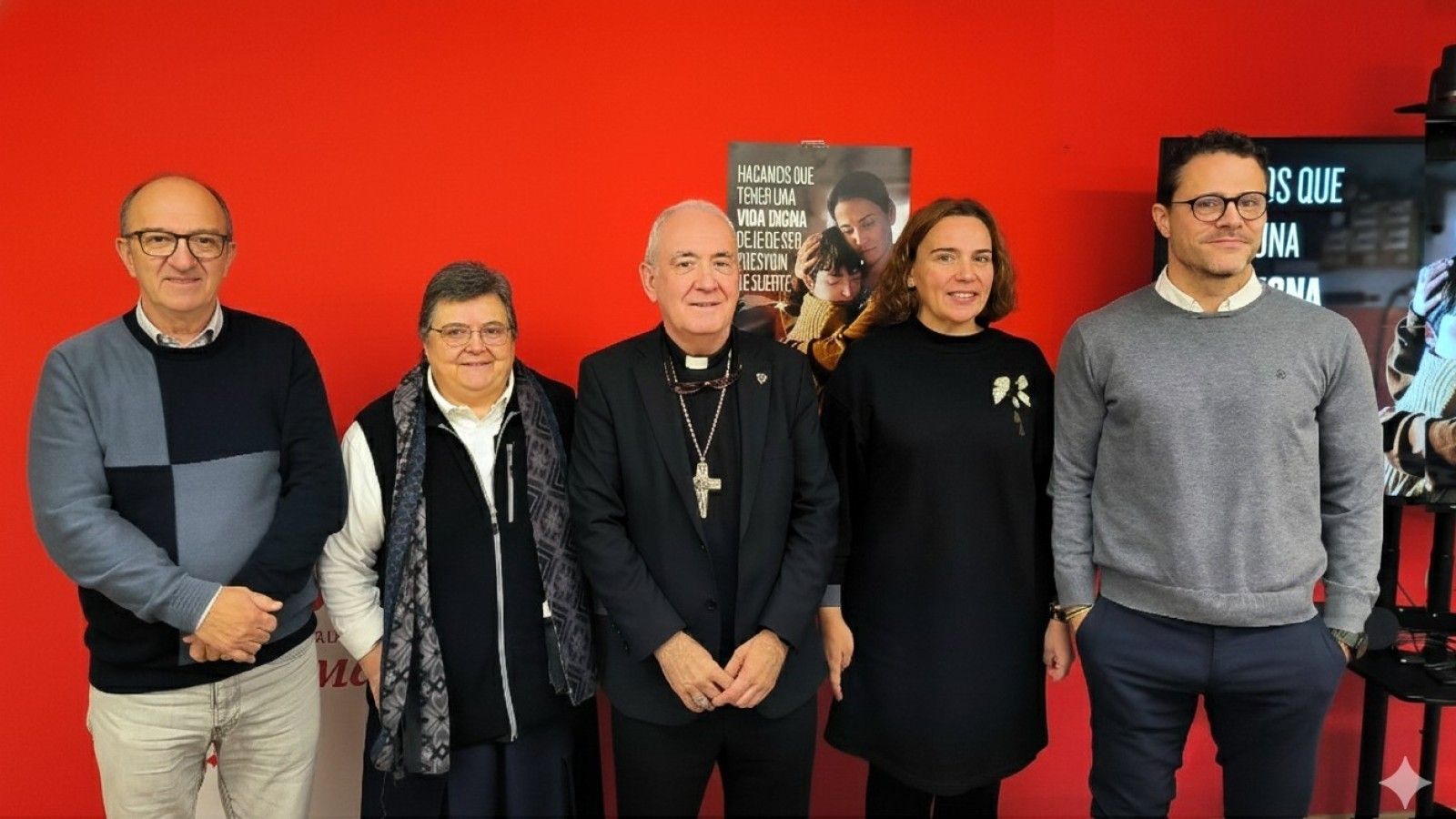 El obispo de Barbastro-Monzón presenta la Campaña de Navidad de Cáritas