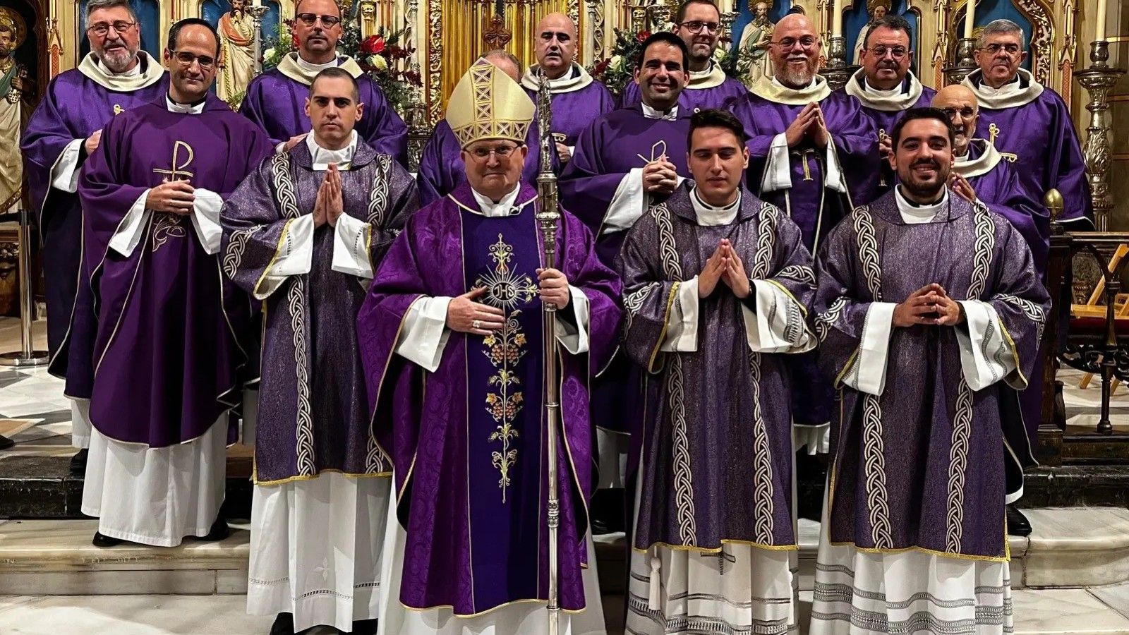 El obispo de Cartagena ordena a tres nuevos diáconos en Murcia