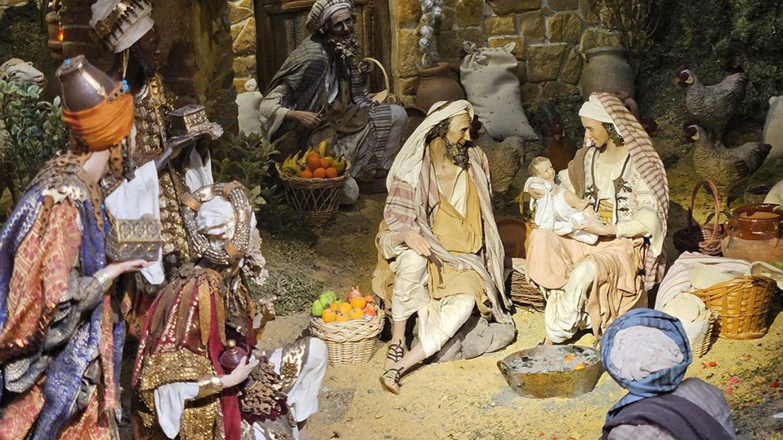 El Belén Monumental de Málaga incorpora fuentes históricas en sus escenas