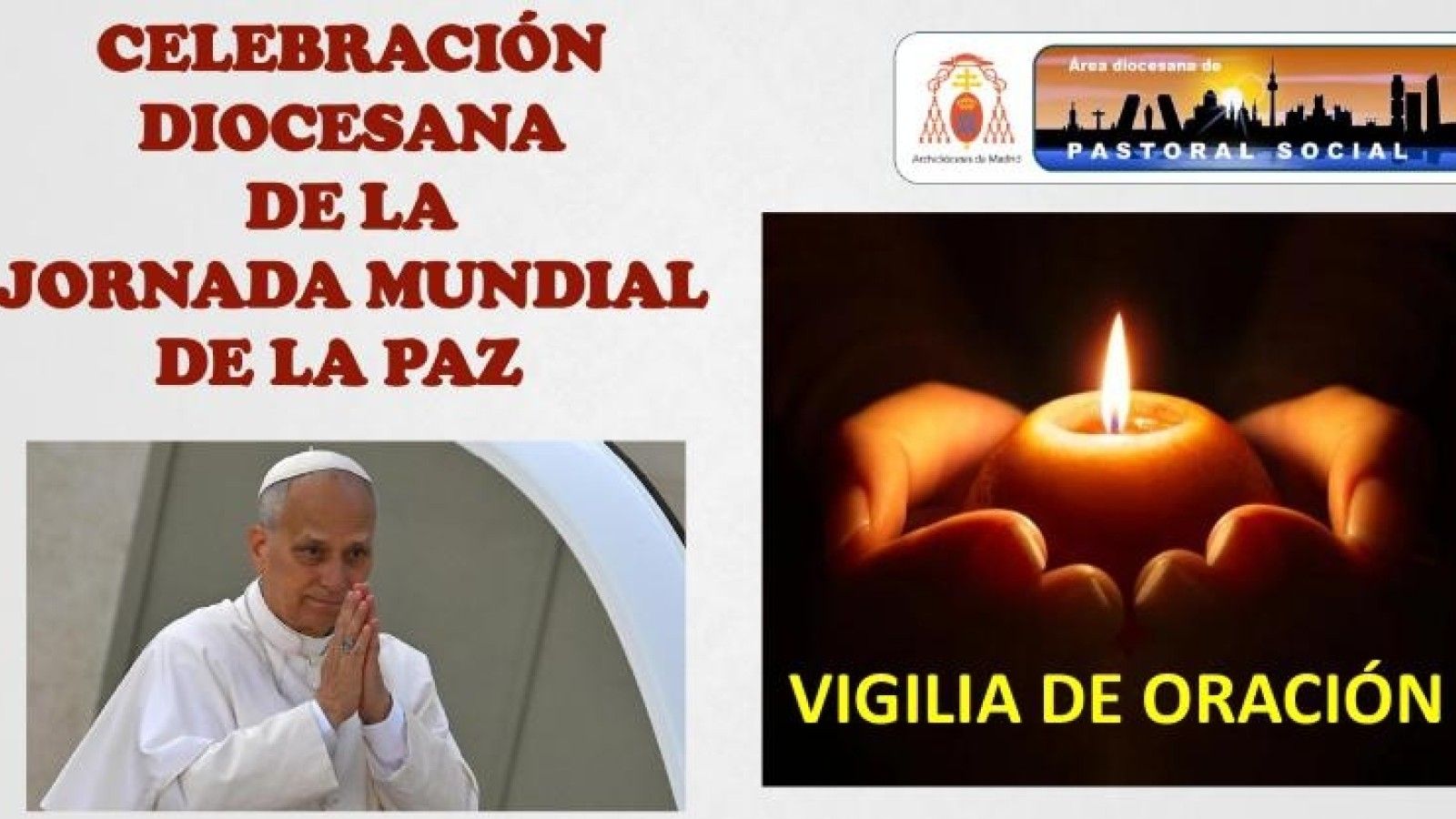 La Archidiócesis de Madrid convoca una vigilia de oración por la paz