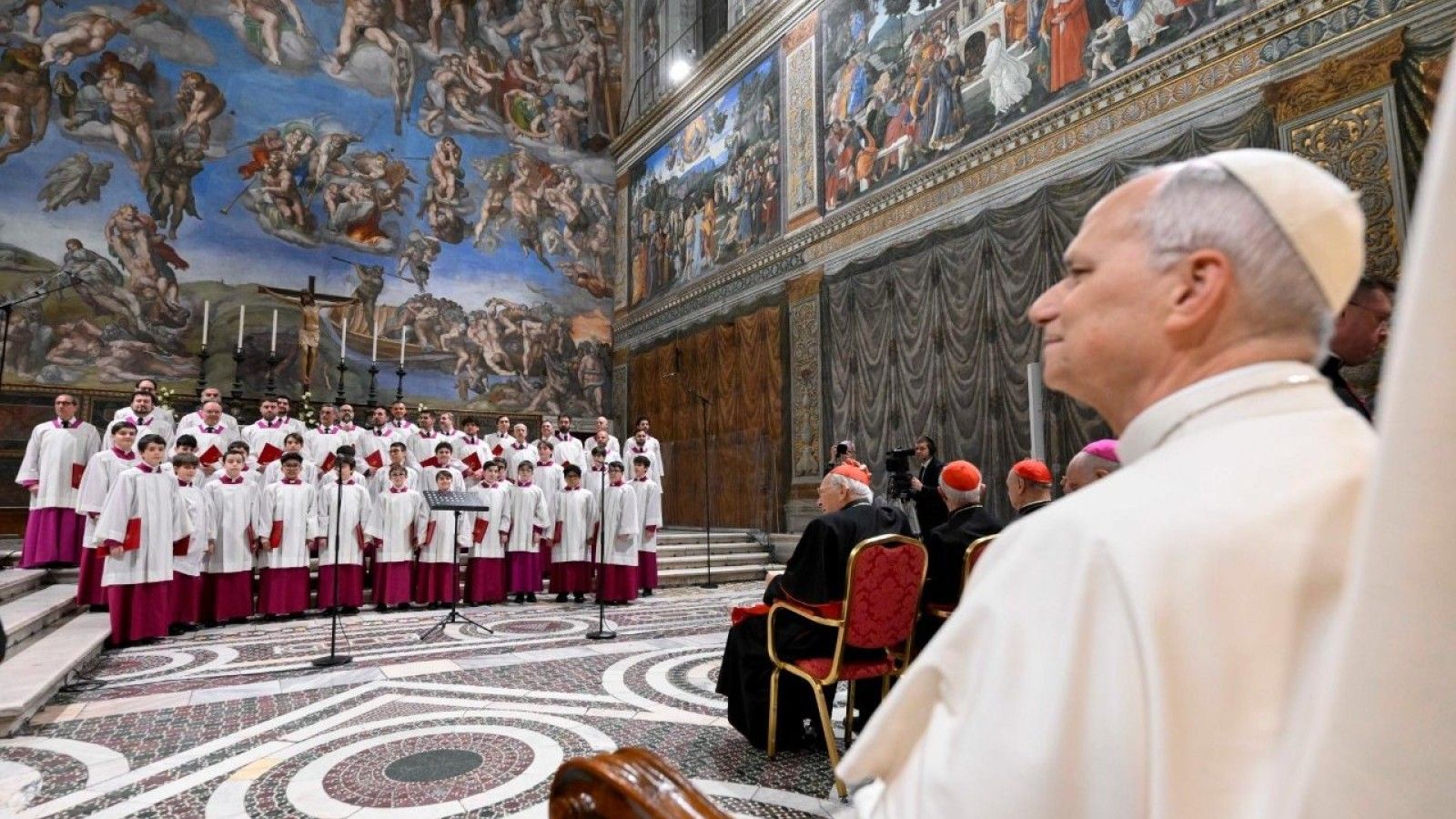 El Papa León XIV agradece a la Capilla Sixtina su contribución musical navideña