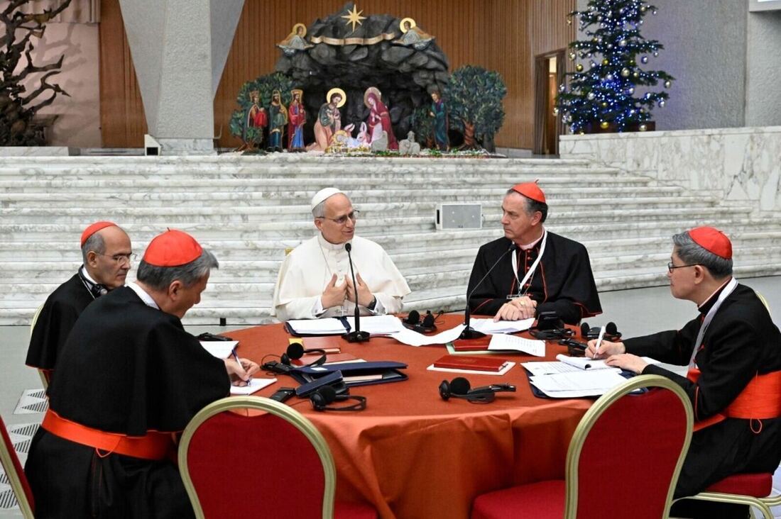 León XIV pide a los cardenales parar, orar y discernir 