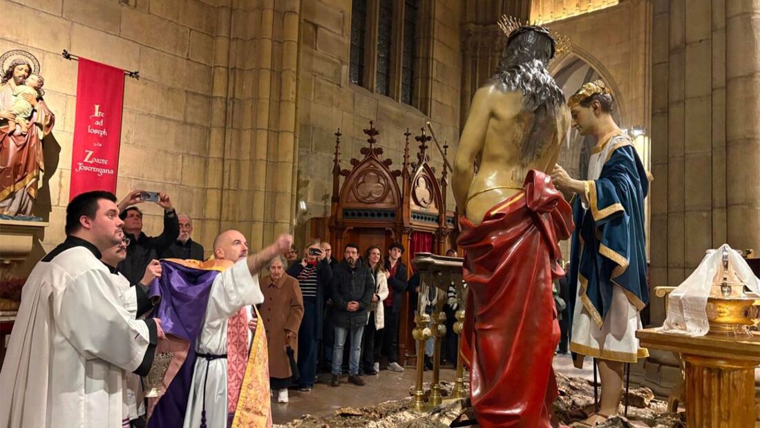 San Sebastián recupera las procesiones de Semana Santa tras 50 años