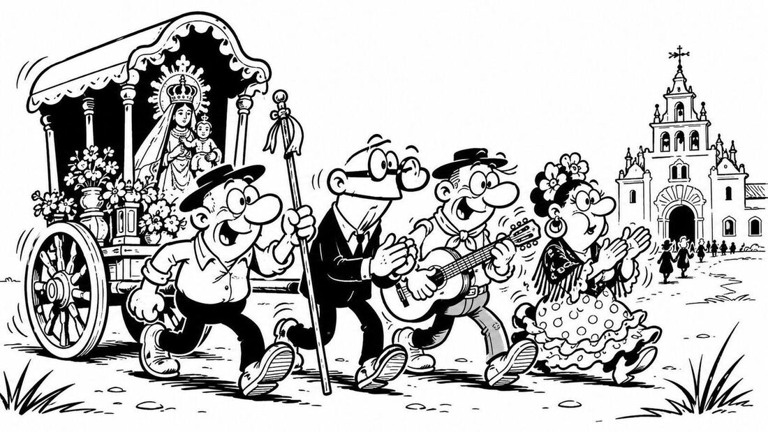 María llena los caminos de España