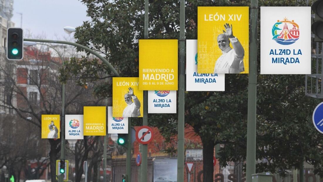 Madrid organiza la histórica 'Noche en Blanco y Amarillo' por el Papa León XIV