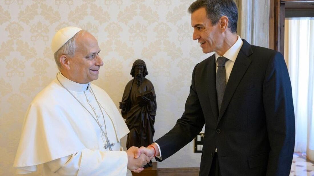 La audiencia de León XIV y Pedro Sánchez antes del viaje del Papa a España