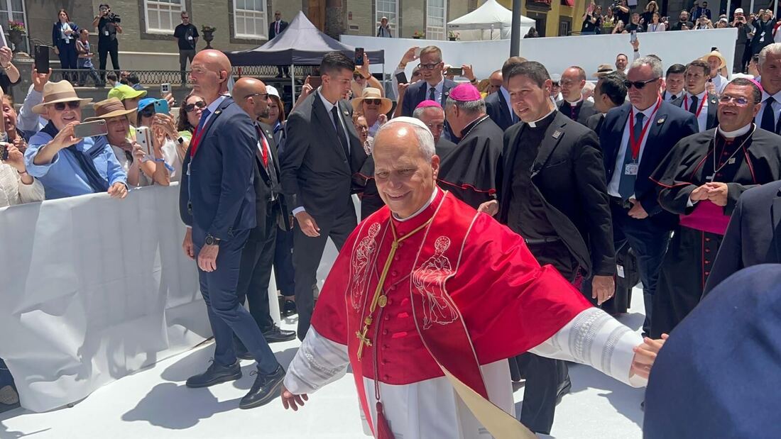 El Papa en Arguineguín: “La dignidad humana no tiene pasaporte”