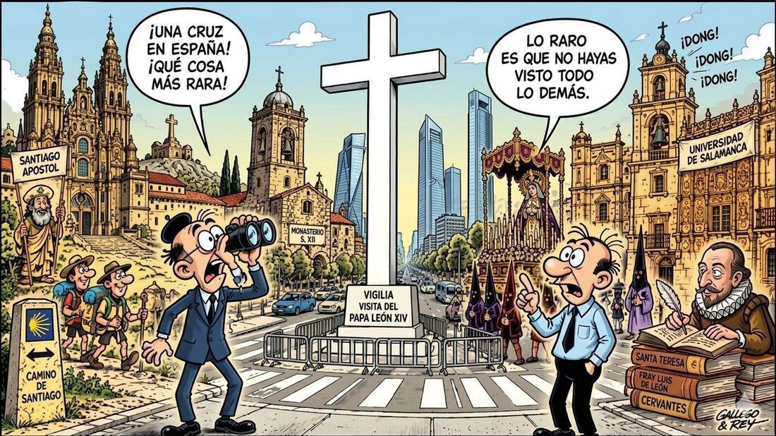 La cruz en la Castellana