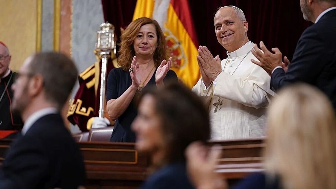León XIV habló muy claro sobre el aborto en su intervención en el Congreso de los Diputados