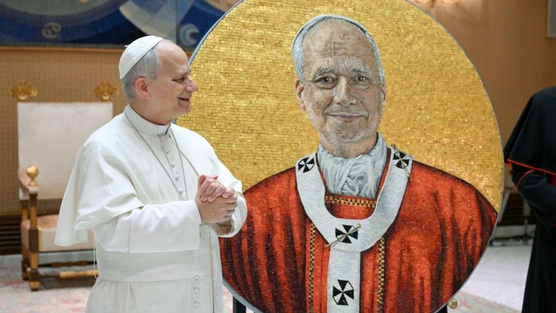 Así es el nuevo mosaico del Papa León XIV